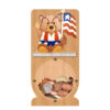 PGB03 Wholesale Scroll Saw Intarsia Wood Art Money Saving Wooden Box Piggy Bank Design American Teddy Bear 1 (1)