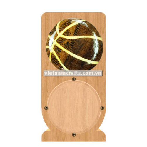 PGB07 Wholesale Scroll Saw Intarsia Wood Art Money Saving Wooden Box Piggy Bank Design Basketball (2)