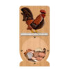 PGB104 Wholesale Scroll Saw Intarsia Wood Art Money Saving Wooden Box Piggy Bank Design Rooster (1)