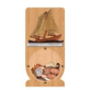 PGB107 Wholesale Scroll Saw Intarsia Wood Art Money Saving Wooden Box Piggy Bank Design Sailing Ship (1)