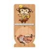 PGB112 Wholesale Scroll Saw Intarsia Wood Art Money Saving Wooden Box Piggy Bank Design Shaka Monkey Girl (1)
