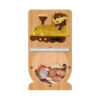 PGB121 Wholesale Scroll Saw Intarsia Wood Art Money Saving Wooden Box Piggy Bank Design Squirrel (1)