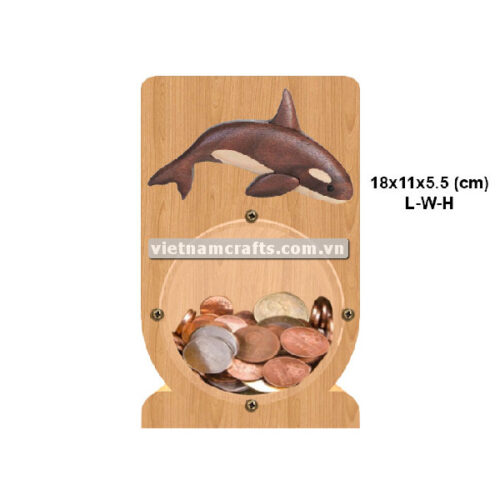 PGB136 Wholesale Scroll Saw Intarsia Wood Art Money Saving Wooden Box Piggy Bank Design Whale (3)
