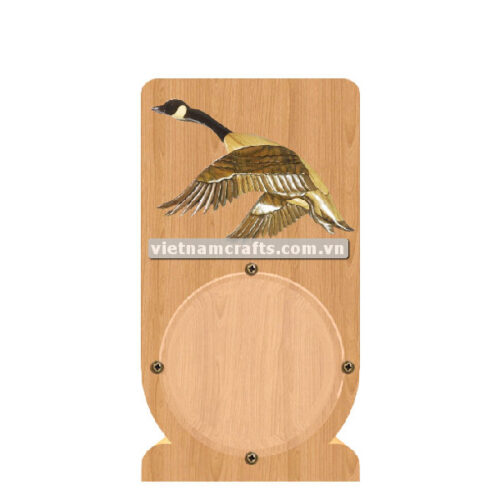 PGB52 Wholesale Scroll Saw Intarsia Wood Art Money Saving Wooden Box Piggy Bank Design Goose (2)