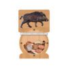 PGB92 Wholesale Scroll Saw Intarsia Wood Art Money Saving Wooden Box Piggy Bank Design Pig (1)