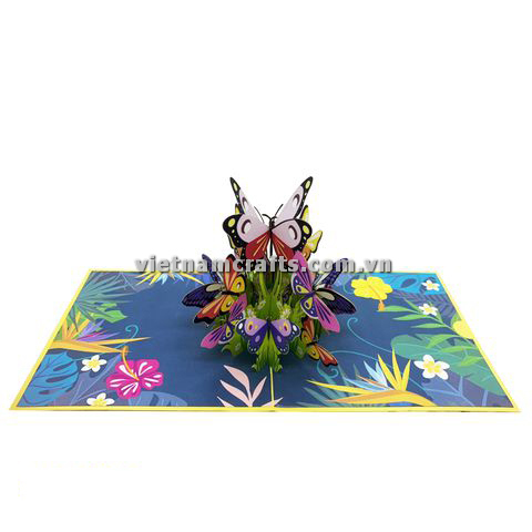 FL45 Buy Custom 3d Pop Up Greeting Cards Thank you Foldable Vanlentine Love Surprised Pop Up Card Butterfly (1)