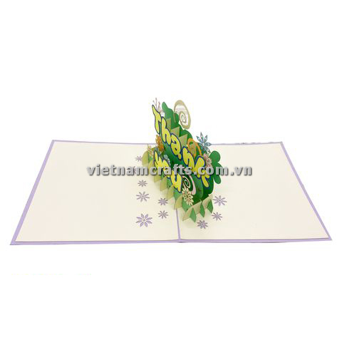 FL51 Buy Custom 3d Pop Up Greeting Cards Thank you Foldable Vanlentine Love Surprised Pop Up Card Thank you (2)