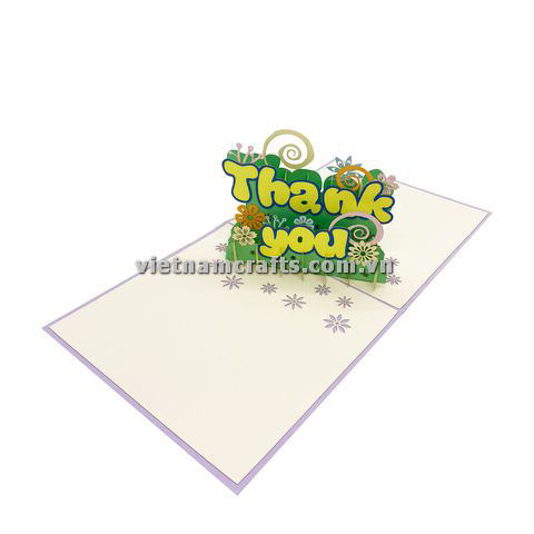 FL51 Buy Custom 3d Pop Up Greeting Cards Thank you Foldable Vanlentine Love Surprised Pop Up Card Thank you (4)