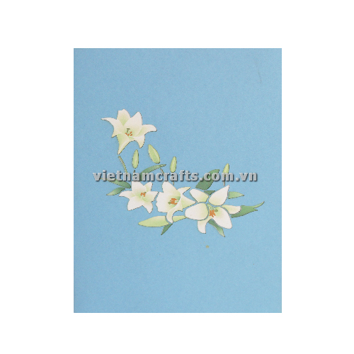 FL58 Buy Custom 3d Pop Up Greeting Cards Thank you Foldable Vanlentine Love Surprised Pop Up Card White Narcissus (1)