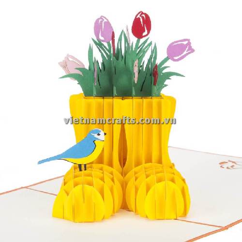 FL67 Buy Custom 3d Pop Up Greeting Cards Thank you Foldable Vanlentine Love Surprised Pop Up Card Spring-Wellingtons-Mothers-Day (4)