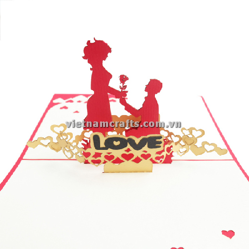 LW21 Buy Custom 3d Pop Up Greeting Cards Love 3d Foldable Personalized Valentine Pop Up Card Wedding Invitation Proposing(4)