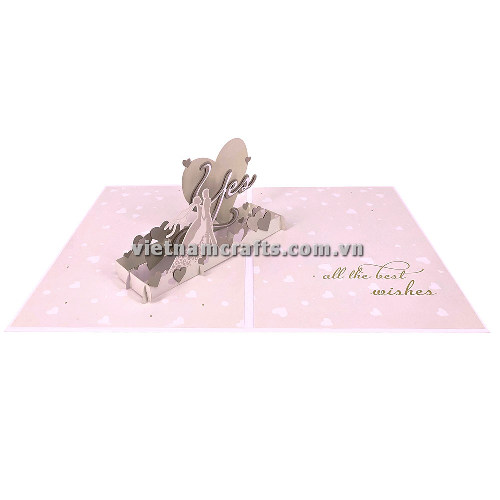 LW32 Buy Custom 3d Pop Up Greeting Cards Love 3d Foldable Personalized Valentine Pop Up Card Wedding Invitation (2)