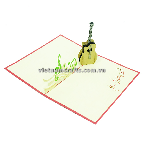 MA28 Buy 3d Pop Up Greeting Cards Mniature 3d Foldable Pop Up Card Guitar (5)