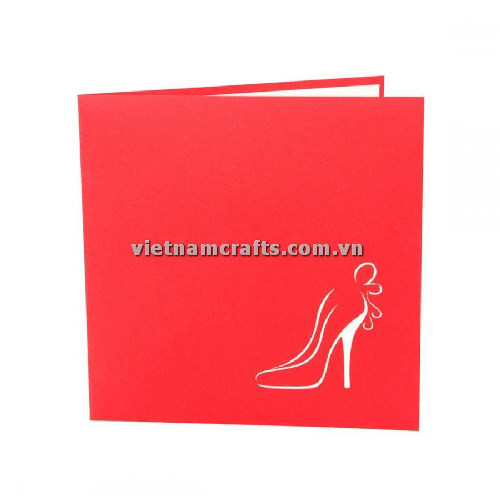 MA36 Buy 3d Pop Up Greeting Cards Mniature 3d Foldable Pop Up Card high heel (3)