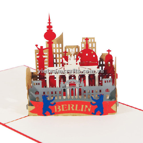MA39 Buy 3d Pop Up Greeting Cards Mniature 3d Foldable Pop Up Card Berlin (2)