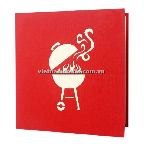 MA52 Buy 3d Pop Up Greeting Cards Mniature 3d Foldable Pop Up Card Holiday Barbecue (2)