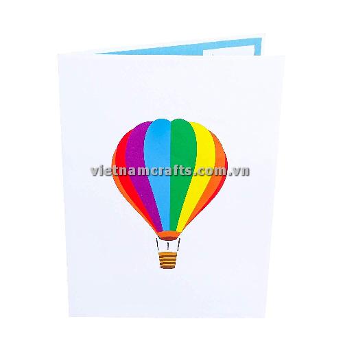 Pop Up Card Wholesale Vietnam 3d Cards Manufacture Air Balloon BD58 (1)