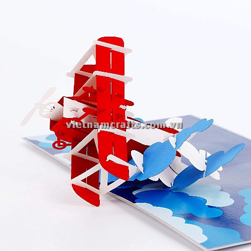 Pop Up Card Wholesale Vietnam 3d Cards Manufacture Airplane BD40 (3)