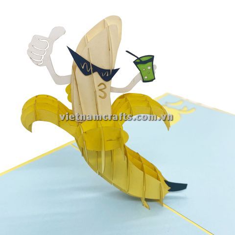 Pop Up Card Wholesale Vietnam 3d Cards Manufacture Banana BD41 (3)