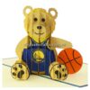 Pop Up Card Wholesale Vietnam 3d Cards Manufacture Basket Ball Teddy Bear BD43 (5)