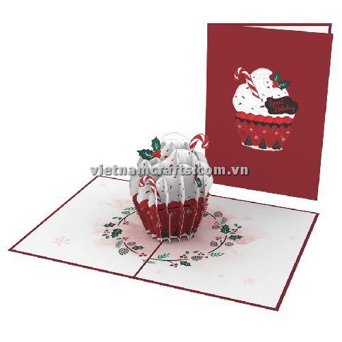 Pop Up Card Wholesale Vietnam 3d Cards Manufacture Birthday Cake BD35 (4)