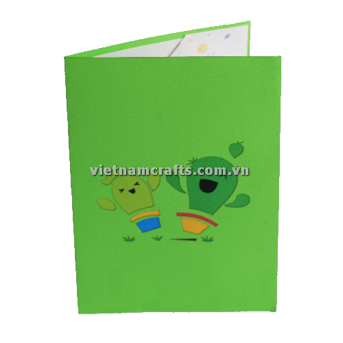 Pop Up Card Wholesale Vietnam 3d Cards Manufacture Cactus BD47 (2)