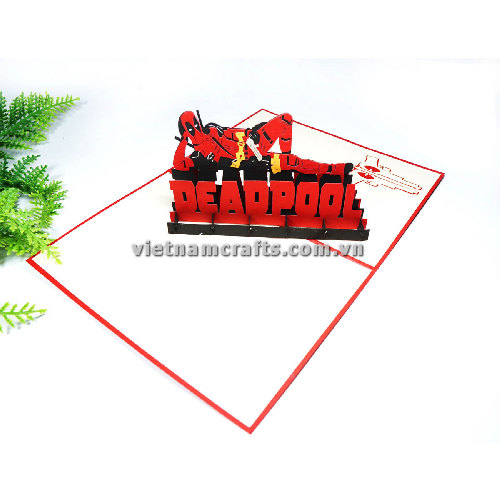 Pop Up Card Wholesale Vietnam 3d Cards Manufacture Dead Pool BD52 (2)