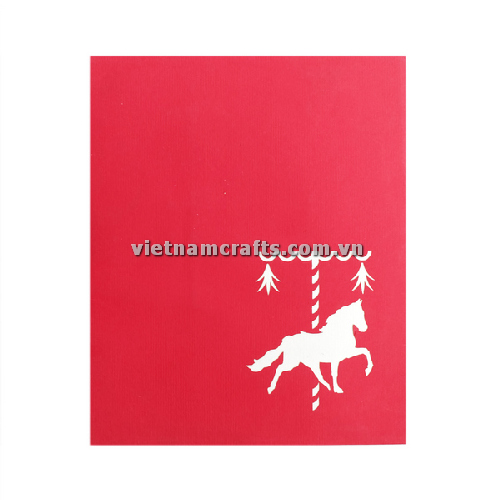 Pop Up Card Wholesale Vietnam 3d Cards Manufacture Marry Go Round BD24 (2)