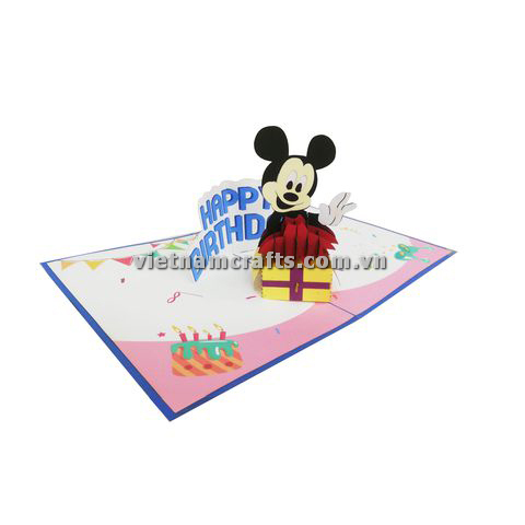 Pop Up Card Wholesale Vietnam 3d Cards Manufacture Mickey Mouse BD61 (4)