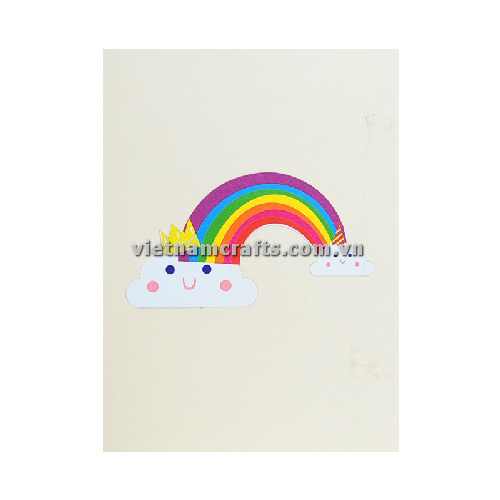 Pop Up Card Wholesale Vietnam 3d Cards Manufacture Rainbow BD56 (3)