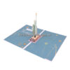 Pop Up Card Wholesale Vietnam 3d Cards Manufacture Statue of Liberty BD34 (2)