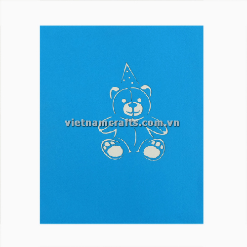 Pop Up Card Wholesale Vietnam 3d Cards Manufacture Teddy Bear BD27 (2)