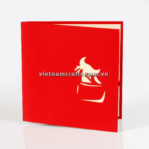 Pop Up Card Wholesale Vietnam 3d Cards Manufacture hello kity BD46 (1)