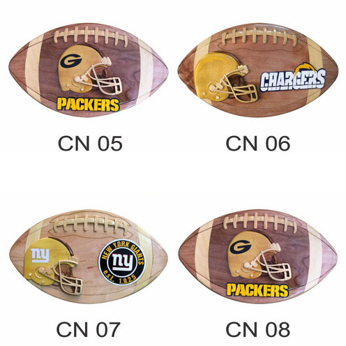 Football Teams 2 Intarsia puzzle box