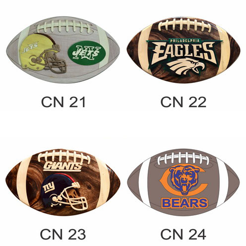 football teams 6 intarsia puzzle box