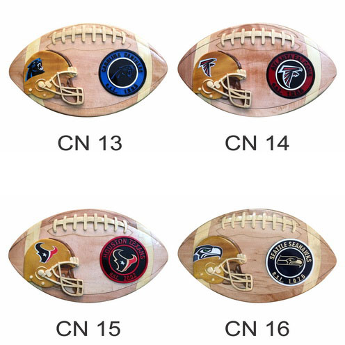 Football Teams 12 Intarsia Puzzle Box